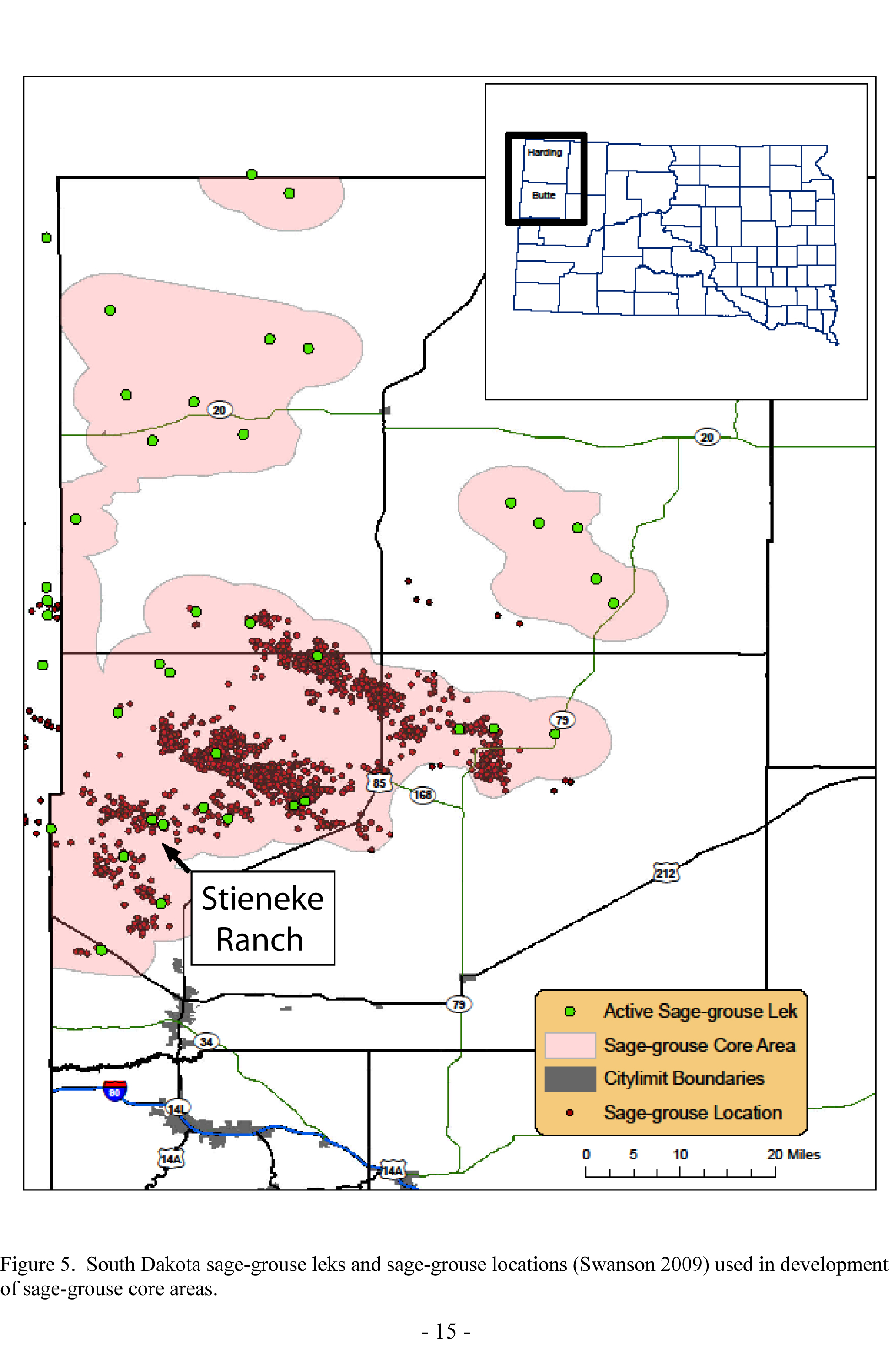 The Steineke's ranch is located in northwestern South Dakota in prime sage grouse habitat.