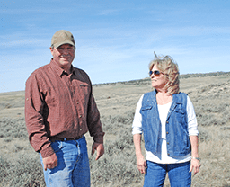 Scott Wessel and his mother, Pam, worked with NRCS on a grazing management plan for their ranch near Lavina, Mont.