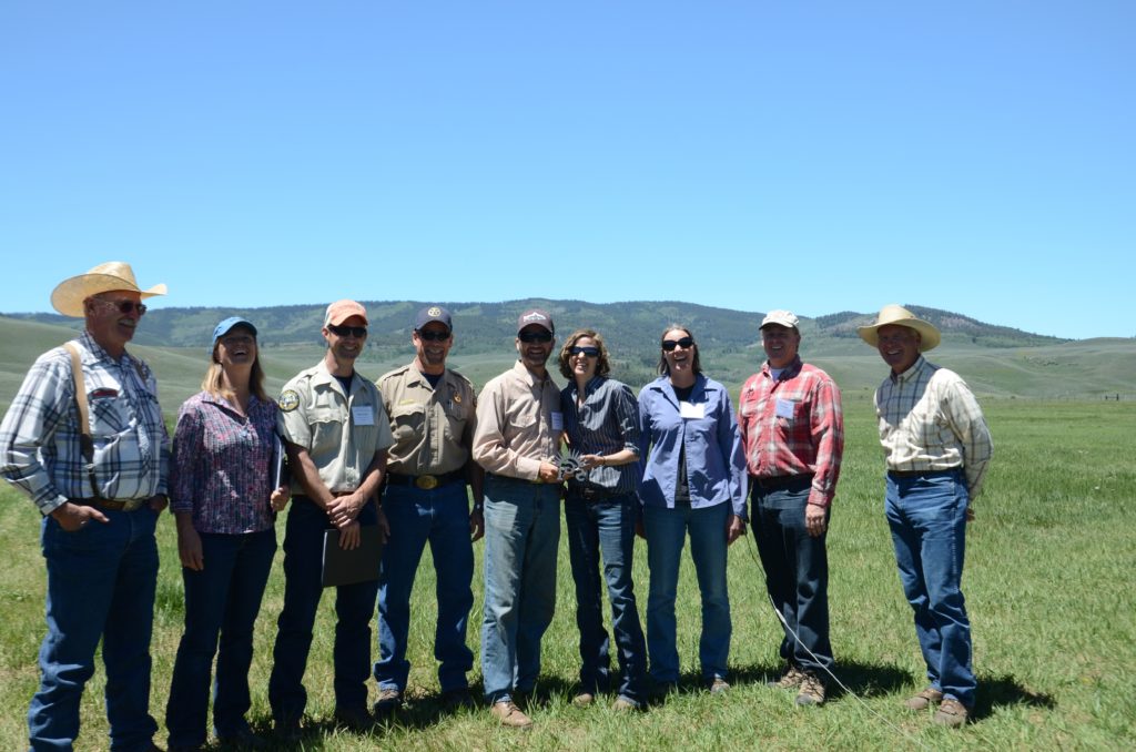 The local Gunnison Sage Grouse Work Group is awarded the highest honor -- an SGI Brand -- for the group's impressive collaborative conservation efforts that protect working lands and the rural way of life. Photo: Brianna Randall