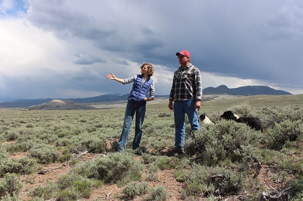 Liz With and Greg Peterson have a wonderful working relationship, an important ingredient for SGI conservation success in sagebrush country.